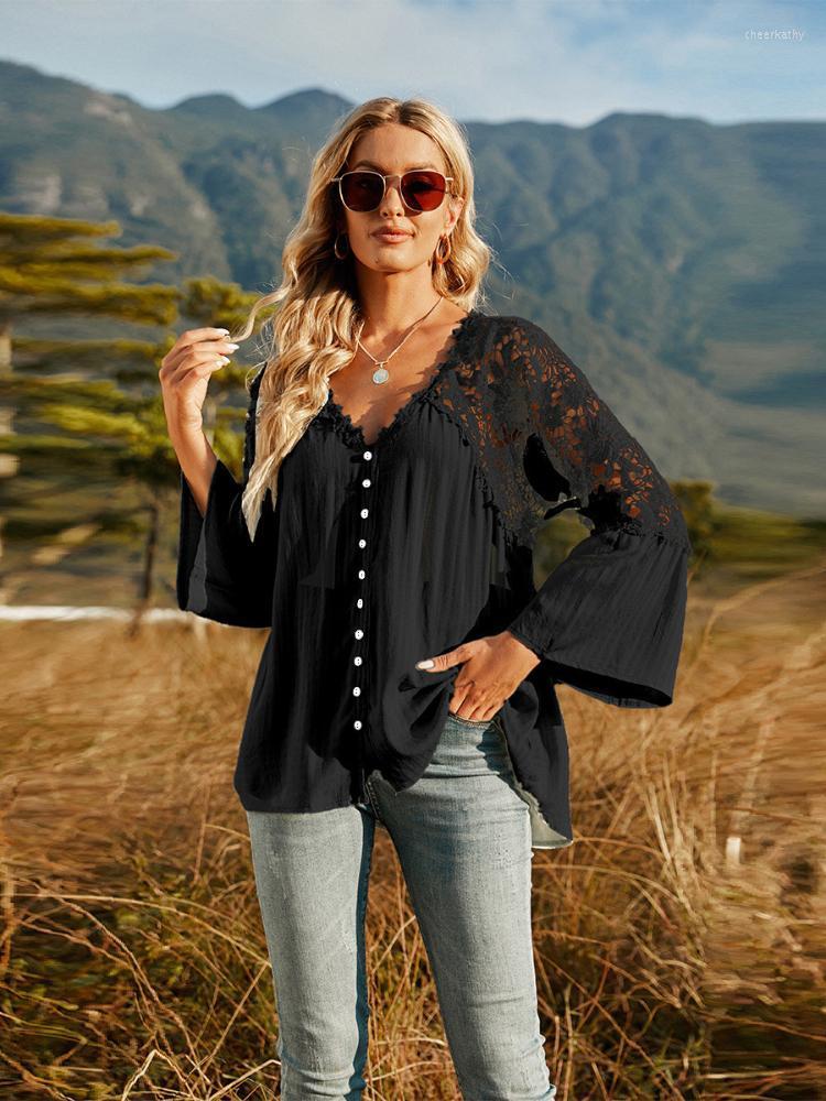 Women' Blouses & Shirts Loose Lace Shirt Women' Long Sleeve Solid Color Deep V Pullover Chiffon Womens Puff Top ButterflyWomen' Chee2, White
Women' Blouses & Shirts Loose Lace Shirt Women' Long Sleeve Solid Color Deep V Pullover Chiffon Womens Puff Top ButterflyWomen' Chee2, White