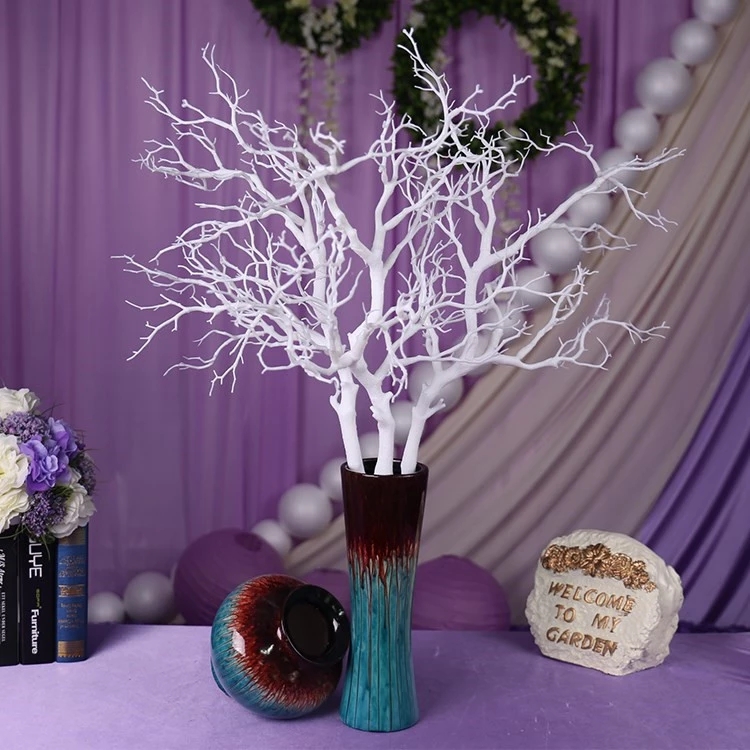 92cm Plastic Coral Tree Branch DIY Wedding Road Leading Home Garden Decor Flower Wall White Coral Branches Plants wall decor
