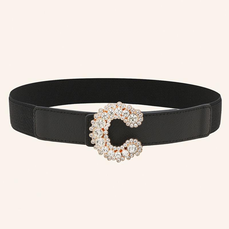 Belts Women C Belt Elastic Shiny For Crystal Diamond Waistband Female Rhinestone Dress Fashion 2022, Black
Belts Women C Belt Elastic Shiny For Crystal Diamond Waistband Female Rhinestone Dress Fashion 2022, Black
