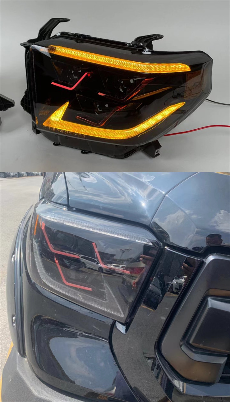 High Beam LED Headlight For Tundra LED Headlights 20 14-20 21 Toyota DRL Turn Signal Auto Accessories