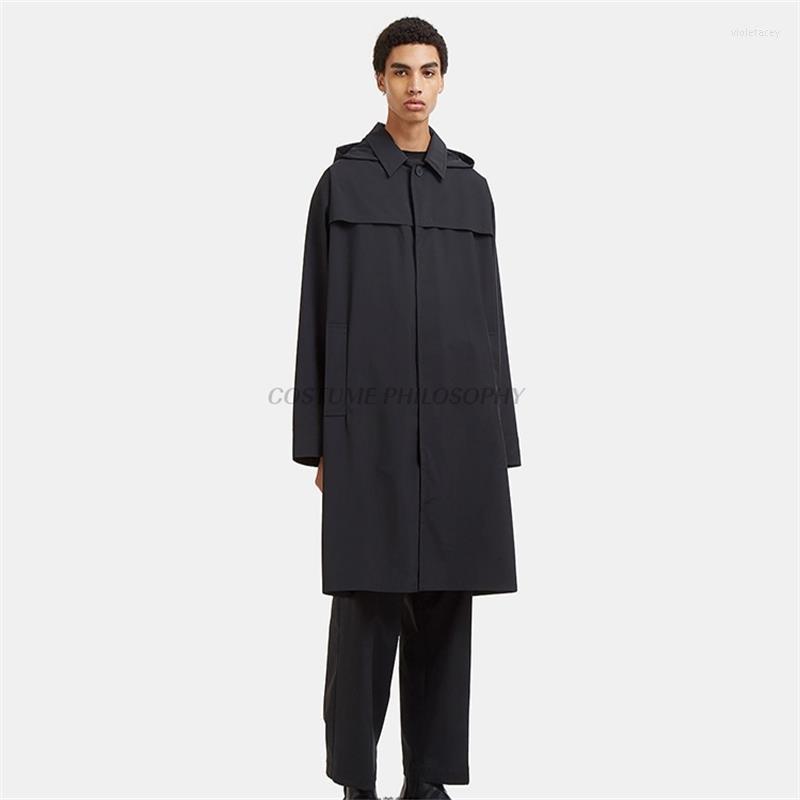 Men' Trench Coats Windbreaker Mid-length Simple Coat Autumn And Winter Viol22, Black
Men' Trench Coats Windbreaker Mid-length Simple Coat Autumn And Winter Viol22, Black