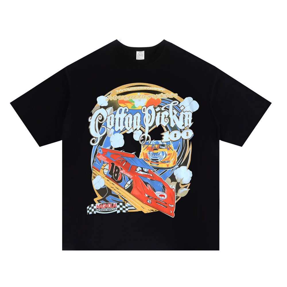 T Shirt Men Cotton Print Tshirt Hip Hop Casual Loose T-Shirt 2022 Summer Short Sleeve Tops tees, Black 
T Shirt Men Cotton Print Tshirt Hip Hop Casual Loose T-Shirt 2022 Summer Short Sleeve Tops tees, Black