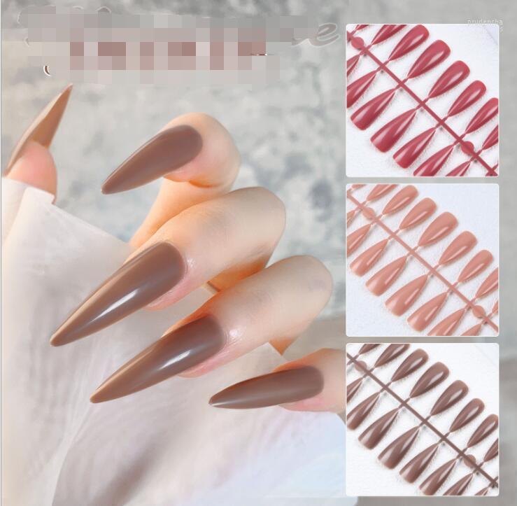 False Nails Extra Long Full Cover Nail Tips Press On Fake Artificial Brown With Adhesive Tap Tipsy Prud22
False Nails Extra Long Full Cover Nail Tips Press On Fake Artificial Brown With Adhesive Tap Tipsy Prud22