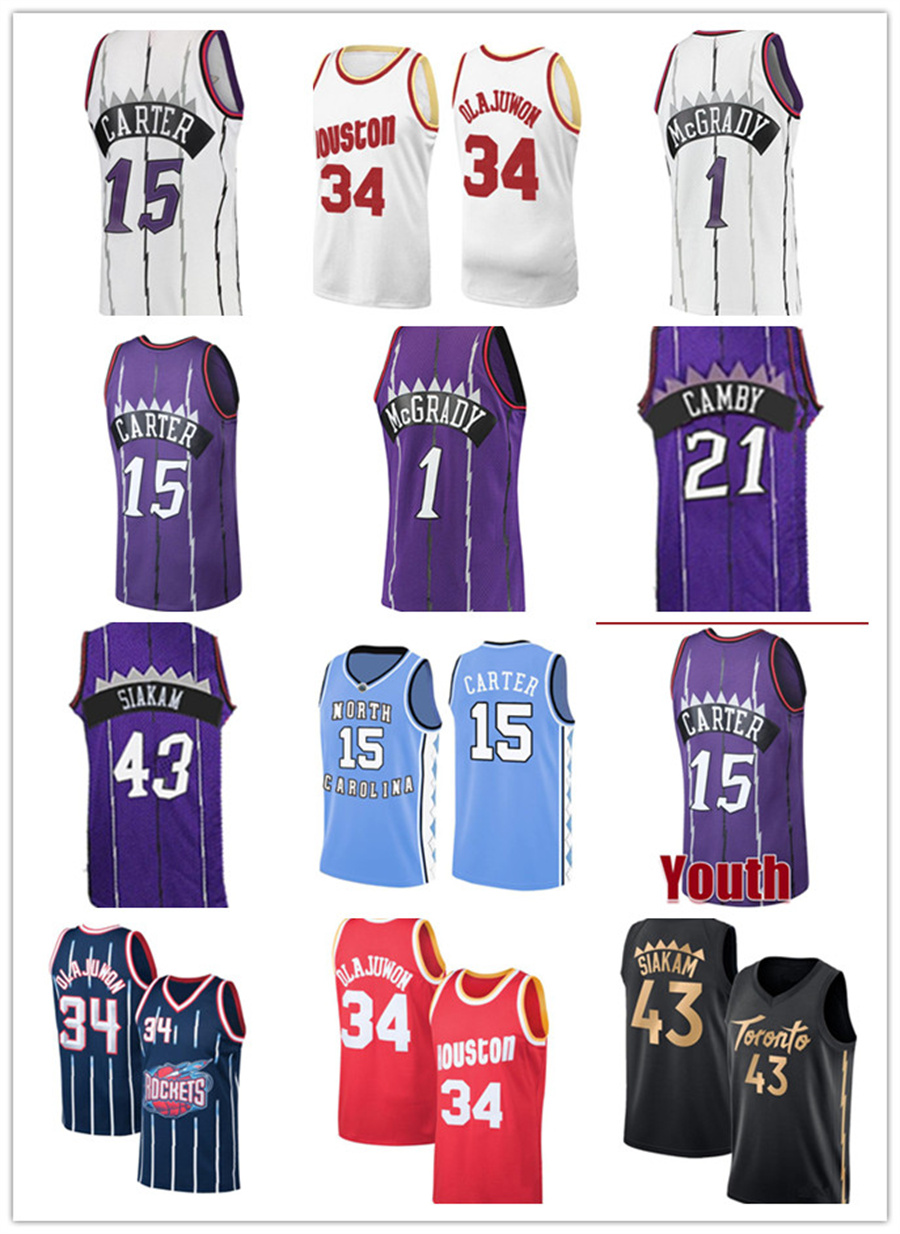 2022 S-XXL Black New Torontos Raptores Basketball Jersey Houstons Rocket Vince 15 Carter Hakeem 34 Olajuwon Pascal 43 Siakam Tracy 1 McGrady blue
2022 S-XXL Black New Torontos Raptores Basketball Jersey Houstons Rocket Vince 15 Carter Hakeem 34 Olajuwon Pascal 43 Siakam Tracy 1 McGrady blue