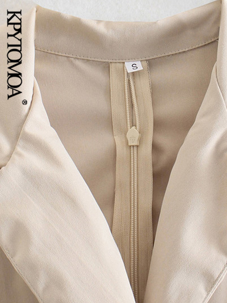 Women Chic Fashion With Pockets Hollow Out Mini Dress Vintage Short Sleeve Back Zipper Female Dresses Vestidos 220526