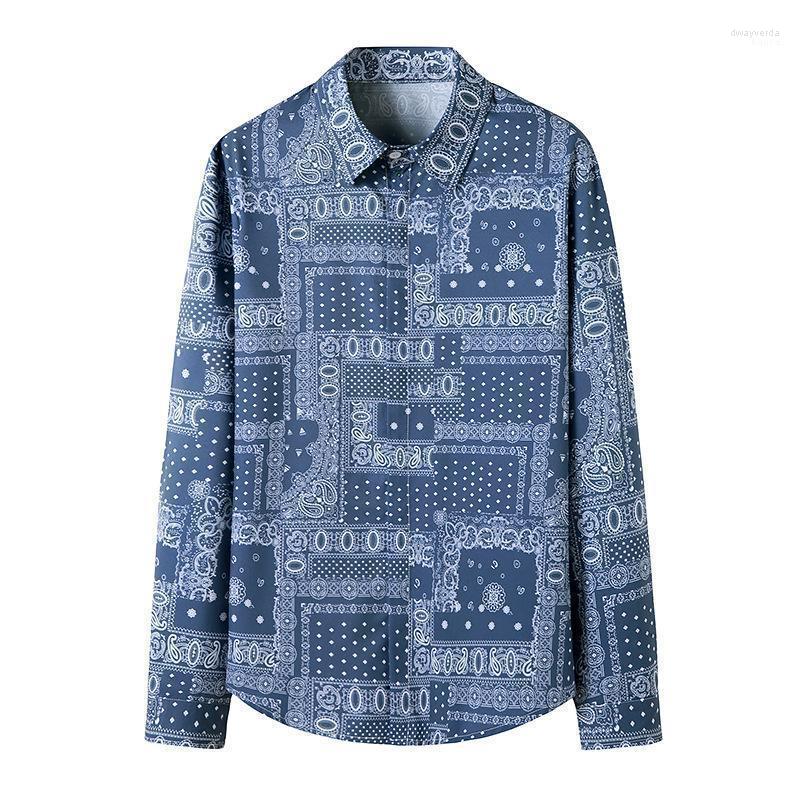 Fashion Harajuku Streetwear Shirt Fit Long Sleeve Dress Shirts Floral Men 2022 Brand Slim Vintage Paisley Male Camisas Men' Casual Dway22, Navy
Fashion Harajuku Streetwear Shirt Fit Long Sleeve Dress Shirts Floral Men 2022 Brand Slim Vintage Paisley Male Camisas Men' Casual Dway22, Navy