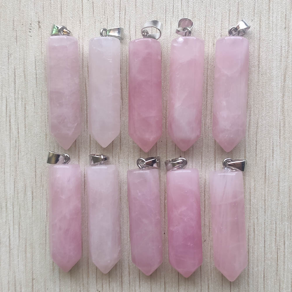 Beautiful Amethyst Natural Rose Quartz Charms White Crystal Fluorite Labradorite Stone Pillar Pendant for Jewelry Making 39mmx10mm Hexagon
Beautiful Amethyst Natural Rose Quartz Charms White Crystal Fluorite Labradorite Stone Pillar Pendant for Jewelry Making 39mmx10mm Hexagon