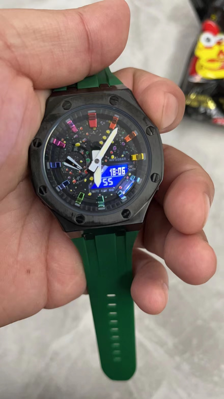 Sports Digital Men's Watch 2100 Full Function LED Automatic Hand Raise Light Metal Dial High Quality X Model Oak Series
Sports Digital Men's Watch 2100 Full Function LED Automatic Hand Raise Light Metal Dial High Quality X Model Oak Series