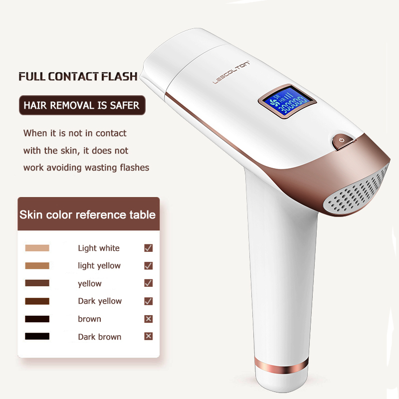 Lescolton 3in1 700000 Pulsed IPL Laser Hair Removal Device Permanent Hair Removal IPL Laser Epilator Armpit Hair Removal Machine 220323