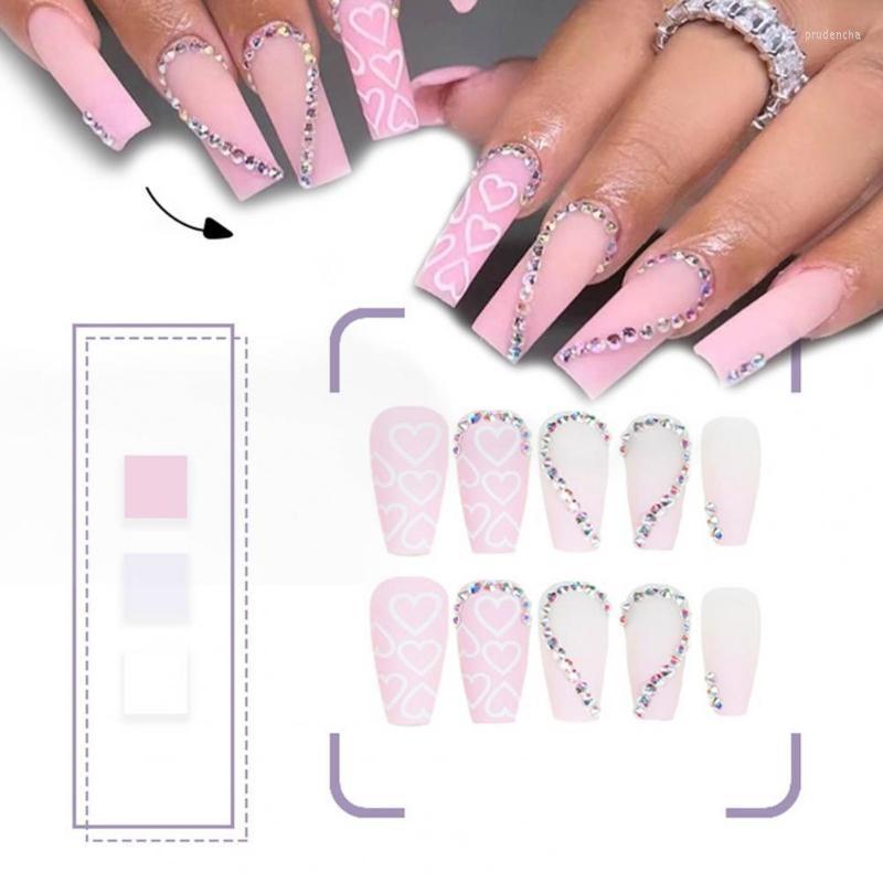 False Nails 24Pcs/Box Fashion Pink 3D Nail Decor Sticker With Rhinestone Press-on Manicure Self-adhesive DIY Prud22
False Nails 24Pcs/Box Fashion Pink 3D Nail Decor Sticker With Rhinestone Press-on Manicure Self-adhesive DIY Prud22