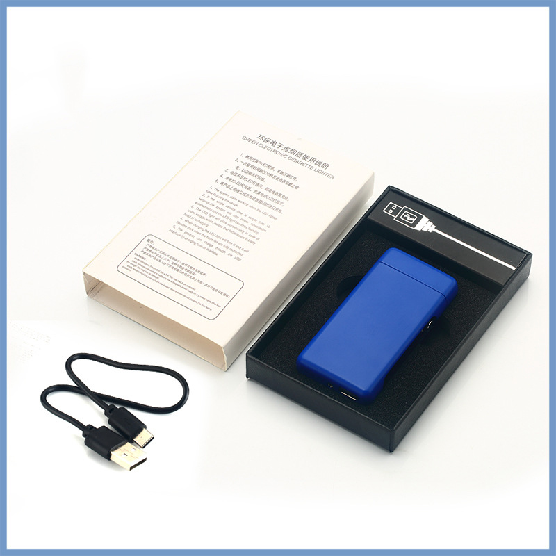 Double Arc Electric Lighter Rechargeable Flameless Windproof Outdoor Lighters New USB TypeC Charging Plasma Cigarette Lighter531611275467