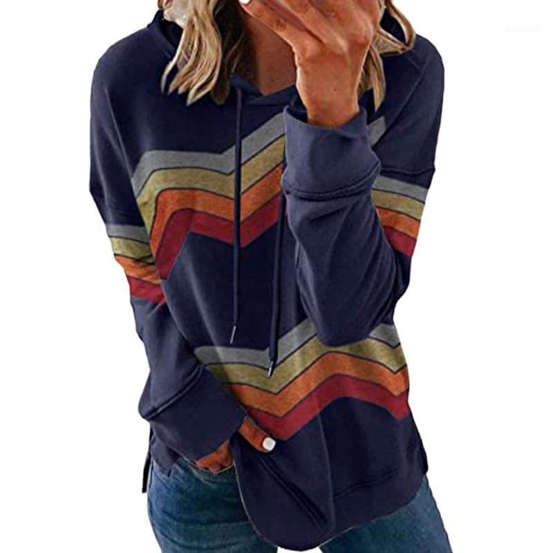Stripe Print Ladies Casual Splicing Long Sleeve Loose Hooded Easy Tops Vintage Streetshirt Round Neck Pullover Women Women' Hoodies & Sweat, Blue
Stripe Print Ladies Casual Splicing Long Sleeve Loose Hooded Easy Tops Vintage Streetshirt Round Neck Pullover Women Women' Hoodies & Sweat, Blue