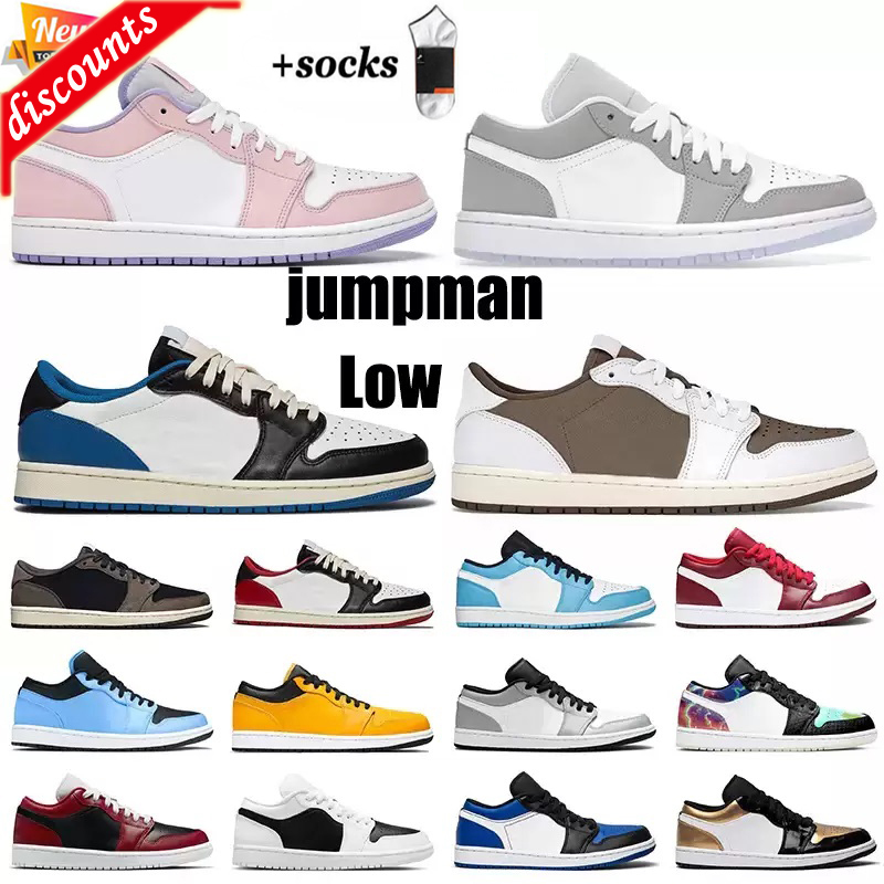 Sandals Sandals jumpman 1 OG 1s basketball shoes hyper royal low pink quartz think metallic silver turbo green men women trainers sports sneakers travis..11
Sandals Sandals jumpman 1 OG 1s basketball shoes hyper royal low pink quartz think metallic silver turbo green men women trainers sports sneakers travis..11