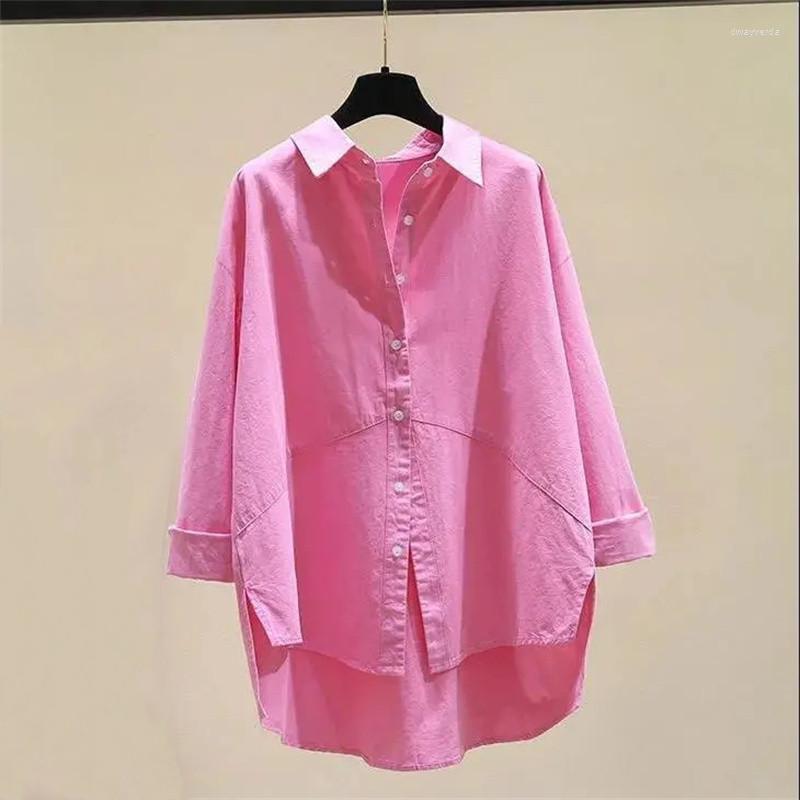Women's Blouses & Shirts Blouse Women Korean Irregular Shirt Women's Spring Clothing Style Loose Long Sleeve Solid Color Blusas Mujer To, Rose pink
Women's Blouses & Shirts Blouse Women Korean Irregular Shirt Women's Spring Clothing Style Loose Long Sleeve Solid Color Blusas Mujer To, Rose pink