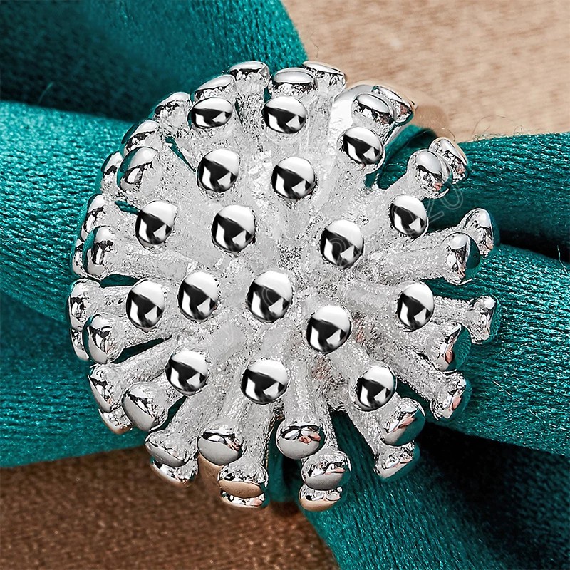 925 Sterling Silver Firework Coral Ring For Woman Fashion Wedding Engagement Charm Jewelry
925 Sterling Silver Firework Coral Ring For Woman Fashion Wedding Engagement Charm Jewelry
