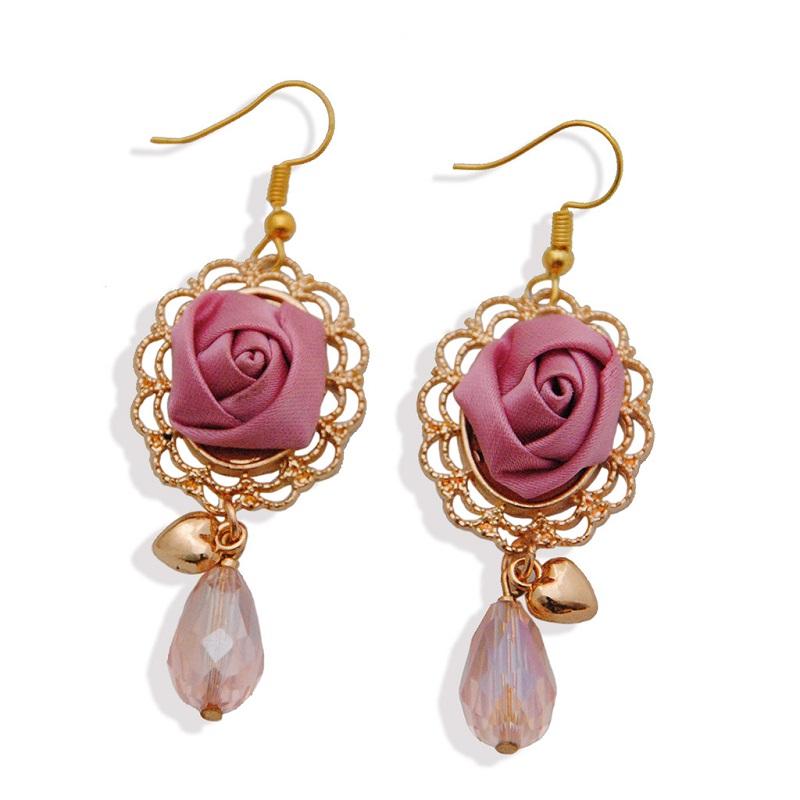 Dangle & Chandelier Korean Elegant Resin Acrylic Rose Flower Earrings For Women Water Drop Crystal Pendant Oorbellen Gift 
Dangle & Chandelier Korean Elegant Resin Acrylic Rose Flower Earrings For Women Water Drop Crystal Pendant Oorbellen Gift