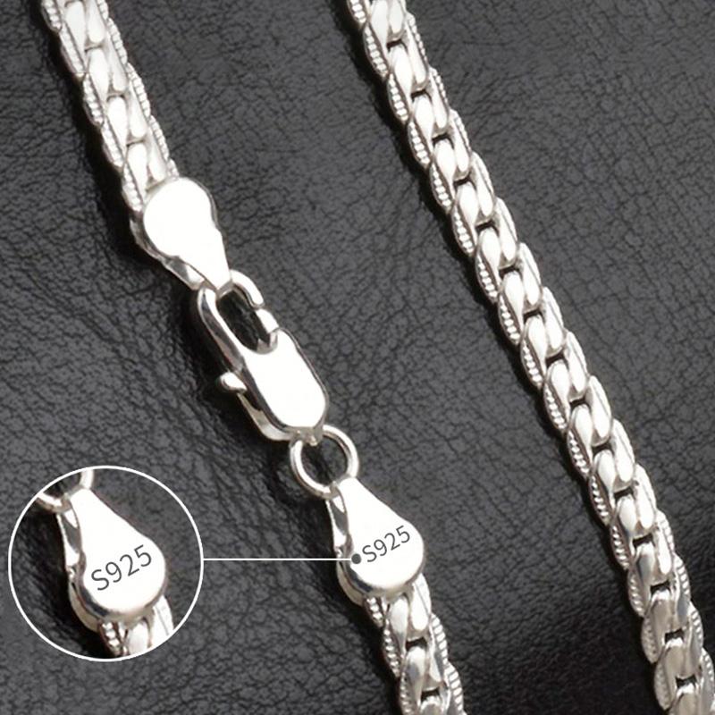 Chains Sterling Silver Gold/Silver 8/18/20/24 Inch Side Chain Necklace For Women Men Fashion Jewelry GiftsChains
Chains Sterling Silver Gold/Silver 8/18/20/24 Inch Side Chain Necklace For Women Men Fashion Jewelry GiftsChains