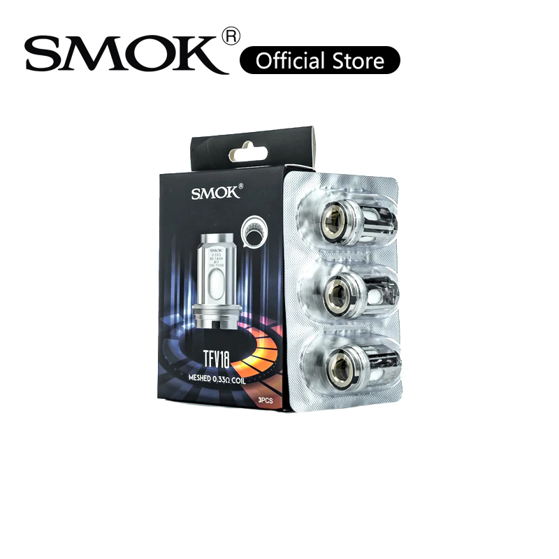 Smok TFV18 Coil 0.33ohm 0.15ohm V18 Meshed Replacement Coils For Morph 2 Kit 100% Authentic
Smok TFV18 Coil 0.33ohm 0.15ohm V18 Meshed Replacement Coils For Morph 2 Kit 100% Authentic
