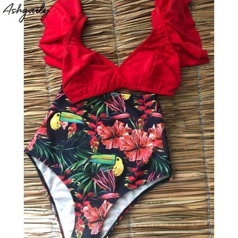 Bikini Floral Ruffled Bikini Set Women Vneck High Waist Two Piece Swimsuit Girl Beach Bathing Suit Swimwear Biquinis Y200319, Mag18126r1
Bikini Floral Ruffled Bikini Set Women Vneck High Waist Two Piece Swimsuit Girl Beach Bathing Suit Swimwear Biquinis Y200319, Mag18126r1
