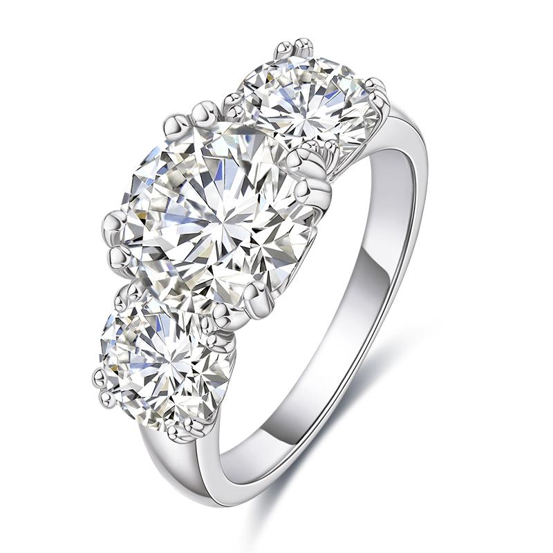 Cluster Rings Anu 5ct Three Stone D Color Moissanite Diamond Engagement Wedding 925 Sterling Silver For Women
Cluster Rings Anu 5ct Three Stone D Color Moissanite Diamond Engagement Wedding 925 Sterling Silver For Women