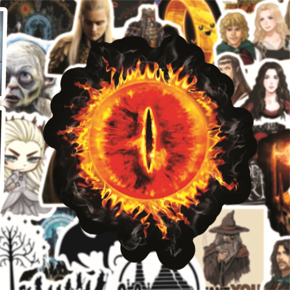 50PCS The Hobbit Movie Character Graffiti Stickers DIY Notebook Fridge Guitar Phone Cup Bike Waterproof Sticker Decal Toys