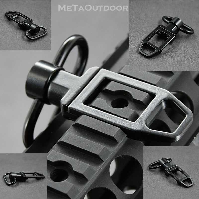 Quick Detachable Steel Swivel With Picatinny 1913 Rail Mount Base For Airsoft Rifle Hunting Rail Sling, Black
Quick Detachable Steel Swivel With Picatinny 1913 Rail Mount Base For Airsoft Rifle Hunting Rail Sling, Black