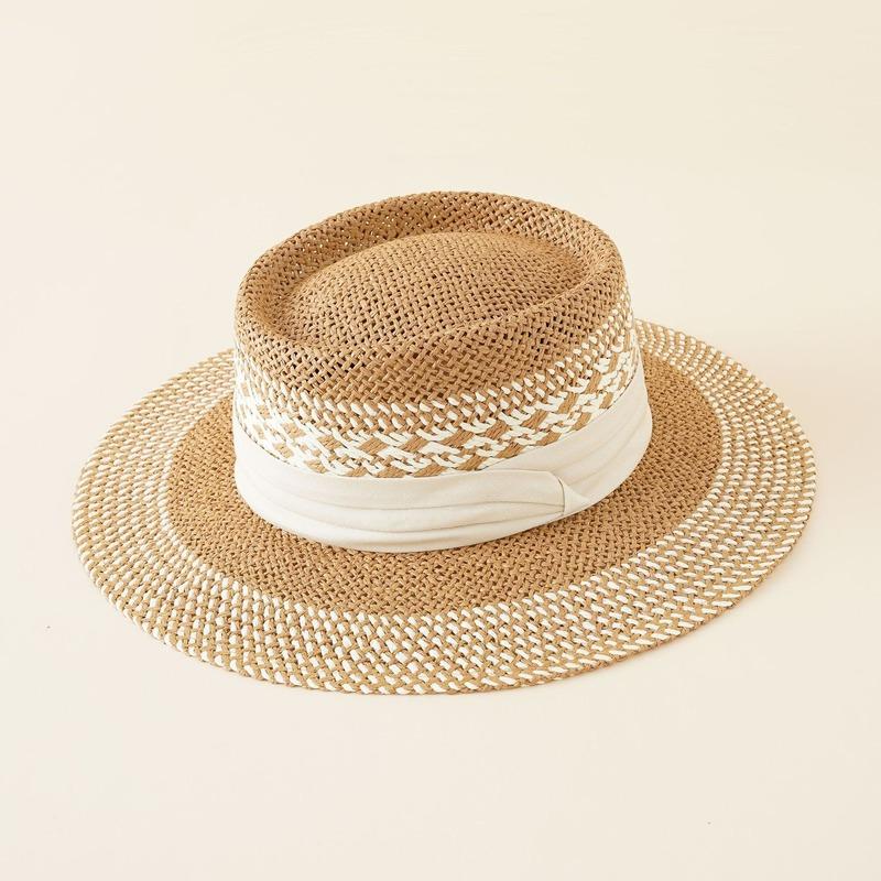 Berets Women Straw Hats 2022 Summer Panama Wide Brim Jazz Cap Beach Sunscreen Caps Ladies Ethnic Travel Sun Hat Simple Flat Top HatBerets, Brown
Berets Women Straw Hats 2022 Summer Panama Wide Brim Jazz Cap Beach Sunscreen Caps Ladies Ethnic Travel Sun Hat Simple Flat Top HatBerets, Brown