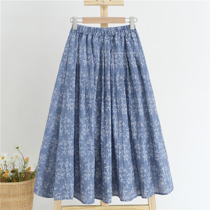 Skirts Vintage Chic Boho Floral Pattern Women Long Skirt High Waist Cotton-Linen Beach Saias 2022 Elegant A-line Bohemian Lady Jupes, As photo
Skirts Vintage Chic Boho Floral Pattern Women Long Skirt High Waist Cotton-Linen Beach Saias 2022 Elegant A-line Bohemian Lady Jupes, As photo