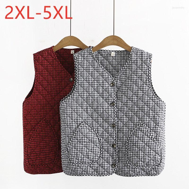 Women's Plus Size Outerwear & Coats Ladies Autumn Winter Women Large Sleeveless Red Plaid Pocket Button Thick Vest Coat 2XL 3XL 4XL 5XLWomen
Women's Plus Size Outerwear & Coats Ladies Autumn Winter Women Large Sleeveless Red Plaid Pocket Button Thick Vest Coat 2XL 3XL 4XL 5XLWomen
