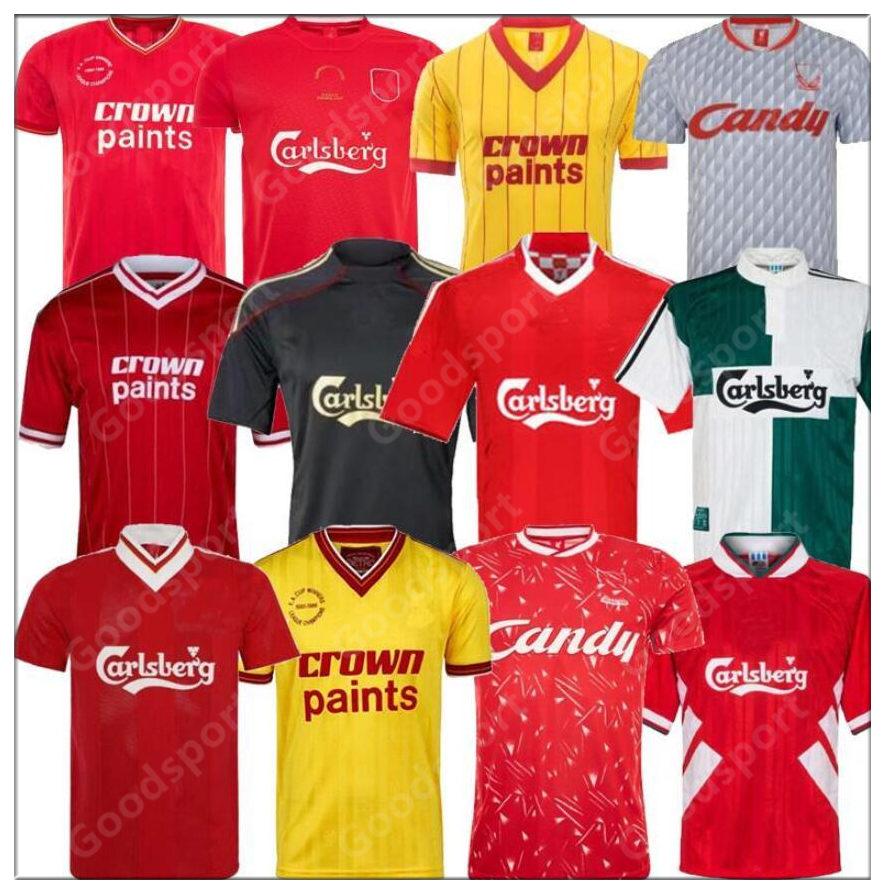 Retro Gerrard JERSEYS SOCCER FOOTBALL Alonso oga113 D.Cisse Baros Luis Garcia RIISE McMANAMAN Barnes owen Dalglish TORRES Keane Football Shirts
