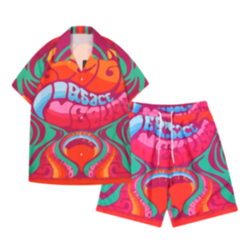 Tracksuit Set Fashion Bowling Hawaii Designer Men Casual Shirts Sets Floral Letter 3D Print Summer Seaside Holiday Beach Shirts Suits, Customize
Tracksuit Set Fashion Bowling Hawaii Designer Men Casual Shirts Sets Floral Letter 3D Print Summer Seaside Holiday Beach Shirts Suits, Customize