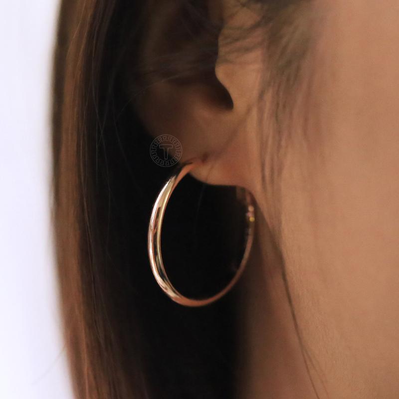 Dangle & Chandelier Trend 585 Rose Gold Hoop Earrings For Women Girls Circle Round Simple Earring Year Christmas Jewelry Gift GE357ADangle
Dangle & Chandelier Trend 585 Rose Gold Hoop Earrings For Women Girls Circle Round Simple Earring Year Christmas Jewelry Gift GE357ADangle