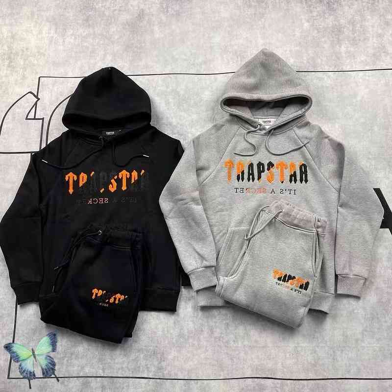 Trapstar Fleece Hoodie Sweatshirts Color Flocking Men Women Autumn Winter Hooded Set Suit
Trapstar Fleece Hoodie Sweatshirts Color Flocking Men Women Autumn Winter Hooded Set Suit