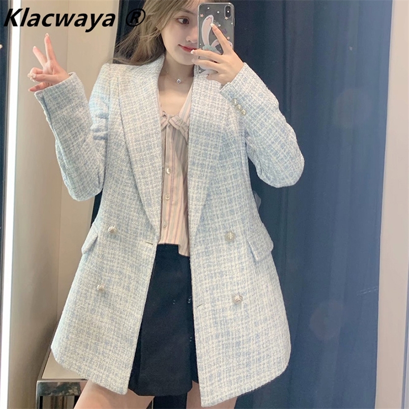 Za Women Suit Jacket Tweed Blazer Women Jacket Femme Plaszcz Wiosenny Damski Sobrecamisa Cuadros Plaid Checkered Blazer 220402, Sky blue
Za Women Suit Jacket Tweed Blazer Women Jacket Femme Plaszcz Wiosenny Damski Sobrecamisa Cuadros Plaid Checkered Blazer 220402, Sky blue