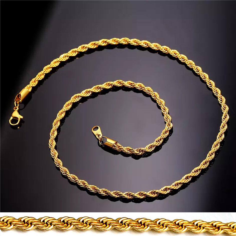 18k real gold plated stainless steel rope chain necklace for men women gift fashion jewelry accessories whole283k
18k real gold plated stainless steel rope chain necklace for men women gift fashion jewelry accessories whole283k