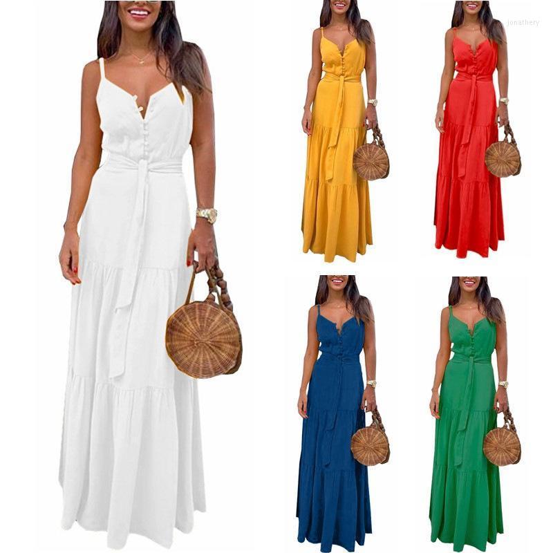 Plus Size Dresses Women Sexy Long Dress Sling Strapless Solid Personalized Button V Neck Stitching Lacing Office Lady Casual Loose Maxi Jona, Blue
Plus Size Dresses Women Sexy Long Dress Sling Strapless Solid Personalized Button V Neck Stitching Lacing Office Lady Casual Loose Maxi Jona, Blue