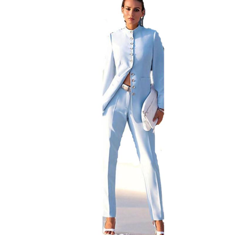 Women's Two Piece Pants Fashion Light Blue Womens Business Suits Female Office Uniform Formal Pant For Weddings Ladies Trouser SuitWomen's, Black
Women's Two Piece Pants Fashion Light Blue Womens Business Suits Female Office Uniform Formal Pant For Weddings Ladies Trouser SuitWomen's, Black