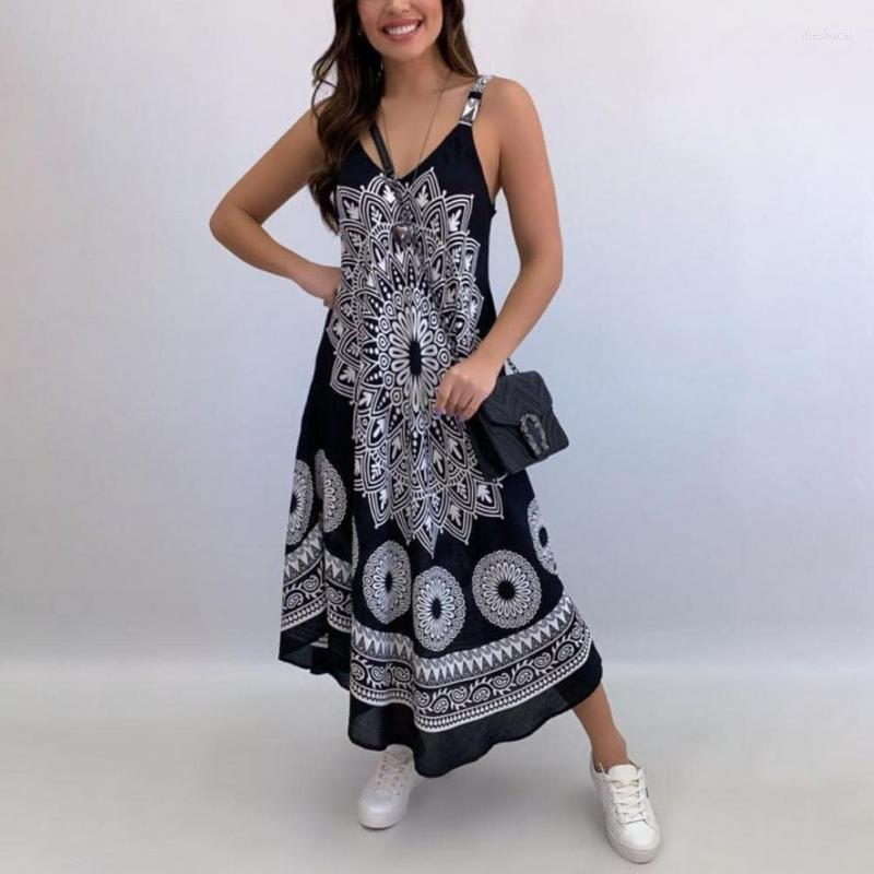 Casual Dresses 2022 Women's Fashion Loose Ladies Totem Print V-Neck Sling One-Piece Dress Beach Sleeveless, Green
Casual Dresses 2022 Women's Fashion Loose Ladies Totem Print V-Neck Sling One-Piece Dress Beach Sleeveless, Green