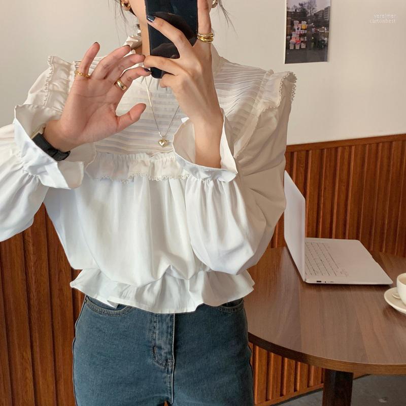 Women's Blouses & Shirts Alien Kitty Women Solid Chic 2022 Retro Patchwork Sweet Gentle French Long Sleeves Elegance Blouse Female Tops Vere, Black 
Women's Blouses & Shirts Alien Kitty Women Solid Chic 2022 Retro Patchwork Sweet Gentle French Long Sleeves Elegance Blouse Female Tops Vere, Black