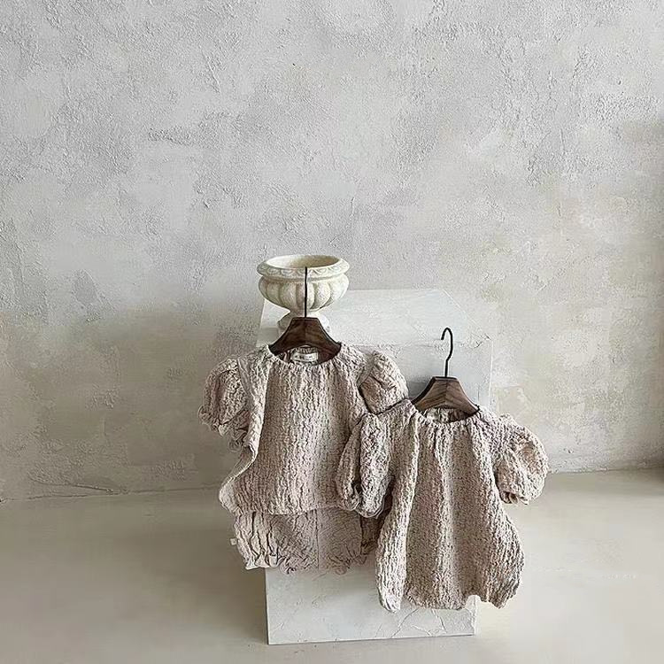 Summer Baby Girl Short Sleeve Clothes Set Thin Cotton Infant Girl Outfits Casual Girl Princess T Shirt + Pp Pants 2pcs Suit 220509