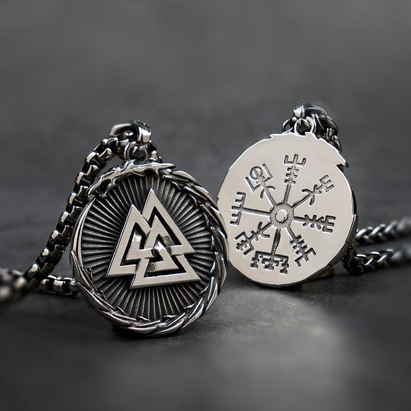 Pendant Necklaces Vintage Fashion Viking Celtic Knot Compass Amulet For Men Trend Classic Casual Party Jewelry GiftPendant
Pendant Necklaces Vintage Fashion Viking Celtic Knot Compass Amulet For Men Trend Classic Casual Party Jewelry GiftPendant