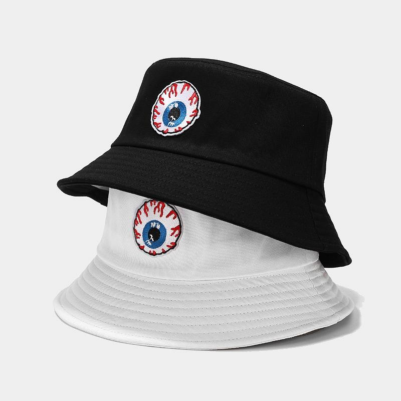 Berets Embroidery Eyeball Panama Hat Cap Reversible Bucket Summer Creative Sun Hats For Women Men Gorro, White
Berets Embroidery Eyeball Panama Hat Cap Reversible Bucket Summer Creative Sun Hats For Women Men Gorro, White