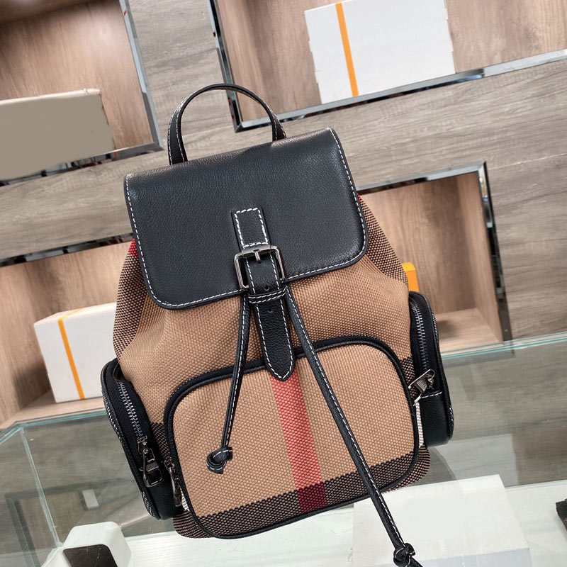 Unisex Backpack Classic Shoulder Bag Canvas Plaid Crossbody Bags Real Leather Drawstring Three Side Zipper Outer Pocket Large Capacity Travel Backpacks, Black
Unisex Backpack Classic Shoulder Bag Canvas Plaid Crossbody Bags Real Leather Drawstring Three Side Zipper Outer Pocket Large Capacity Travel Backpacks, Black