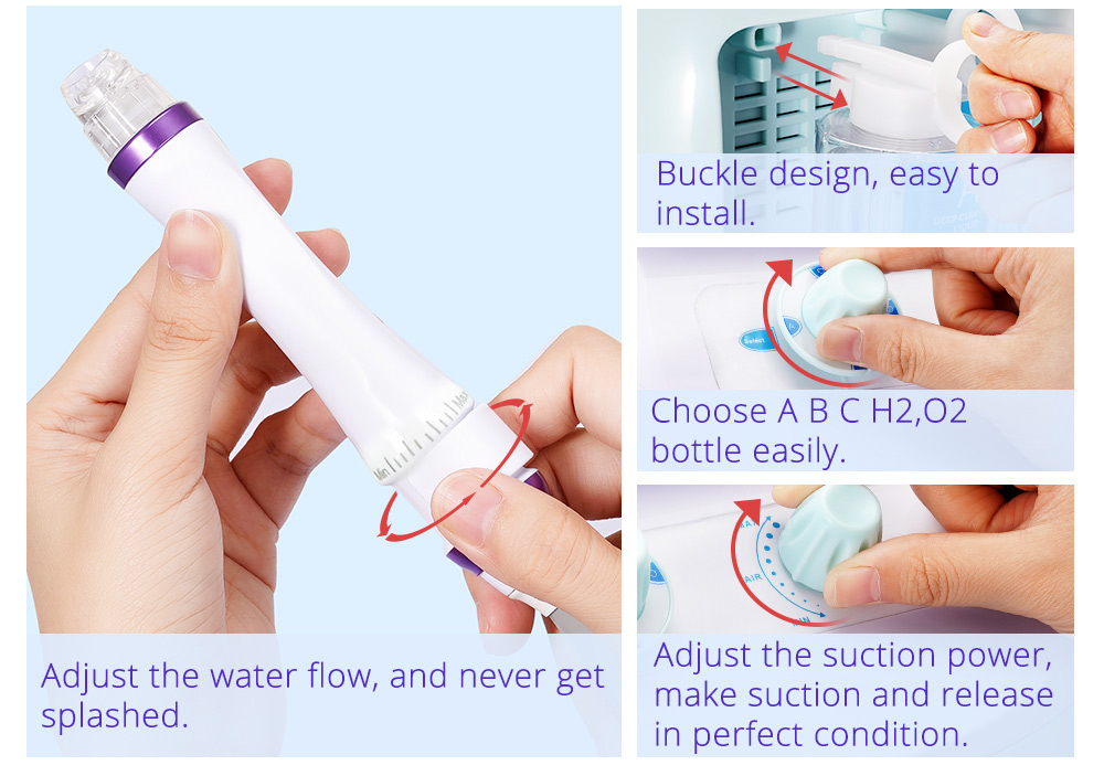 Skin Rejuvenation Facial Lifting Cleansing Microdermabrasion Equipment for Acne Removal Wrinkle Tightening Oxygen Bubble Facial Beauty Machine