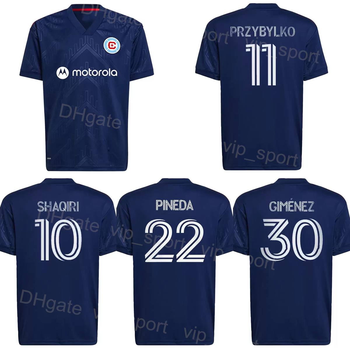 22-23 MLS Chicago Soccer Fire 11 PRZYBYLKO Jerseys 10 SHAQIRI 99 IVANOV 9 OFFOR 1 SLONINA 20 OMSBERG 2 SEKULIC 22 PINEDA 6 NAVARRO 30 GIMENEZ Football Shirt Kits Uniform, Blue
22-23 MLS Chicago Soccer Fire 11 PRZYBYLKO Jerseys 10 SHAQIRI 99 IVANOV 9 OFFOR 1 SLONINA 20 OMSBERG 2 SEKULIC 22 PINEDA 6 NAVARRO 30 GIMENEZ Football Shirt Kits Uniform, Blue
