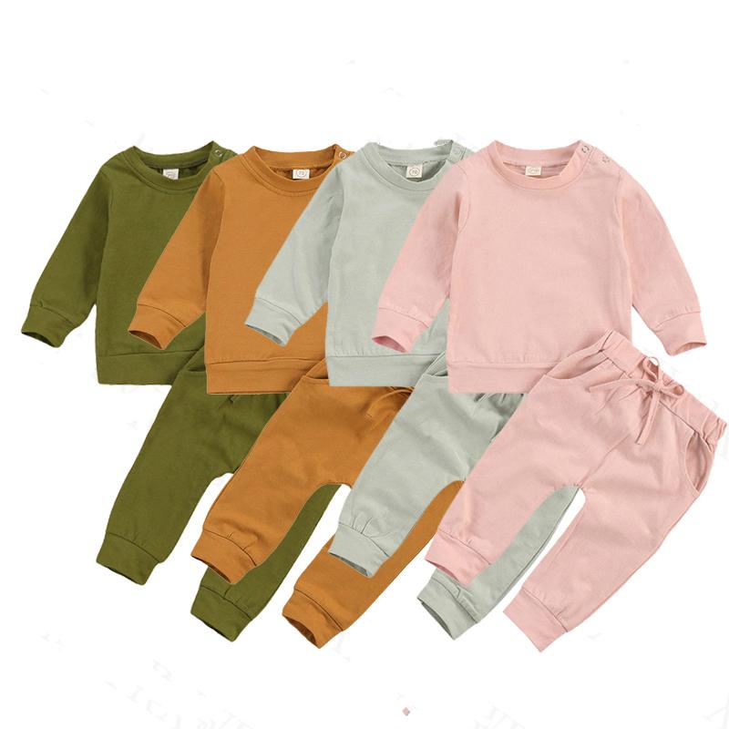 Clothing Sets Toddler Kids Baby Girl Boy Cotton Fall Clothes Long Sleeve Shirts Pants Solid Outfits Active Tracksuits 0-24MClothing, Gray
Clothing Sets Toddler Kids Baby Girl Boy Cotton Fall Clothes Long Sleeve Shirts Pants Solid Outfits Active Tracksuits 0-24MClothing, Gray