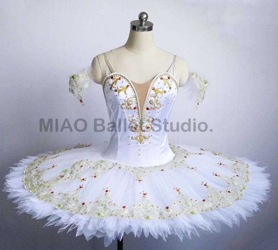 Stage Wear Adult White And Gold Ballerina Professional Ballet Platter Tutu Pancake For Girls Coppelia Doll Costume Women 0031
Stage Wear Adult White And Gold Ballerina Professional Ballet Platter Tutu Pancake For Girls Coppelia Doll Costume Women 0031