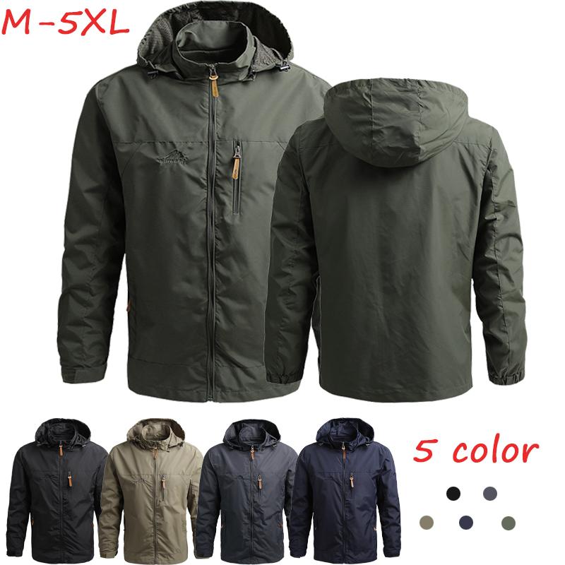 Men' Jackets Waterproof Hooded Casual Male Outdoor Outwears Windbreaker Windproof Spring Autumn Fashion Clothing Coat, Navy blue
Men' Jackets Waterproof Hooded Casual Male Outdoor Outwears Windbreaker Windproof Spring Autumn Fashion Clothing Coat, Navy blue