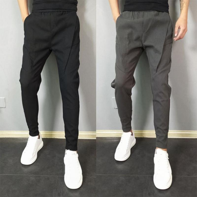 Men's Pants Men Trousers Solid Color Slim Spring Autumn Elastic Waist Pencil Korean Style Breathable Harem For Daily WearMen's, Black
Men's Pants Men Trousers Solid Color Slim Spring Autumn Elastic Waist Pencil Korean Style Breathable Harem For Daily WearMen's, Black