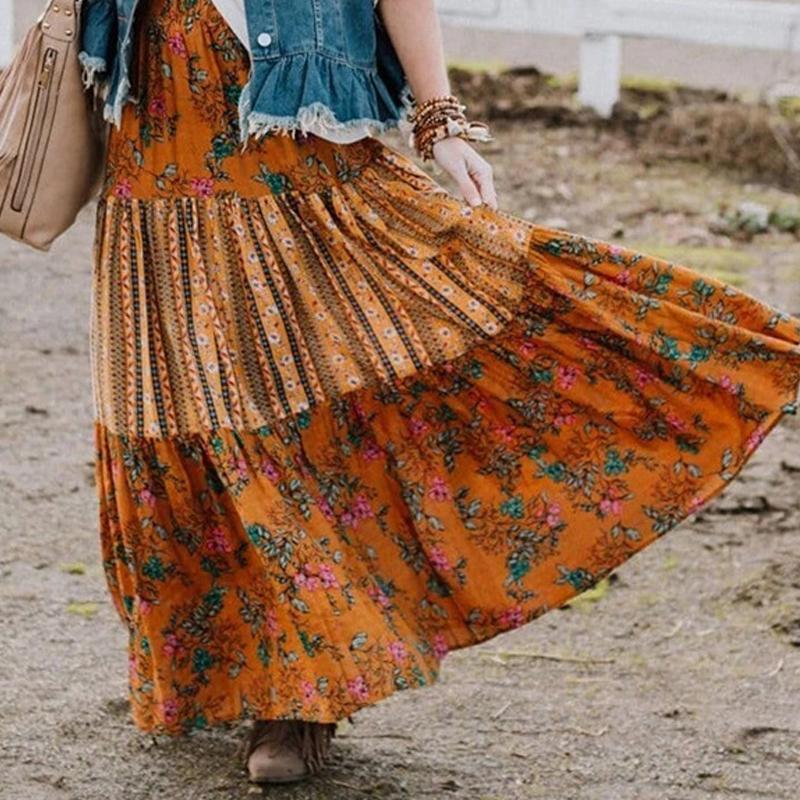 Skirts Summer Long Patchwork Print A-Line Skirt Floral Women Casual Beach Faldas Female Boho Elastic Waist Holiday Maxi SkirtsSkirts, Army green
Skirts Summer Long Patchwork Print A-Line Skirt Floral Women Casual Beach Faldas Female Boho Elastic Waist Holiday Maxi SkirtsSkirts, Army green